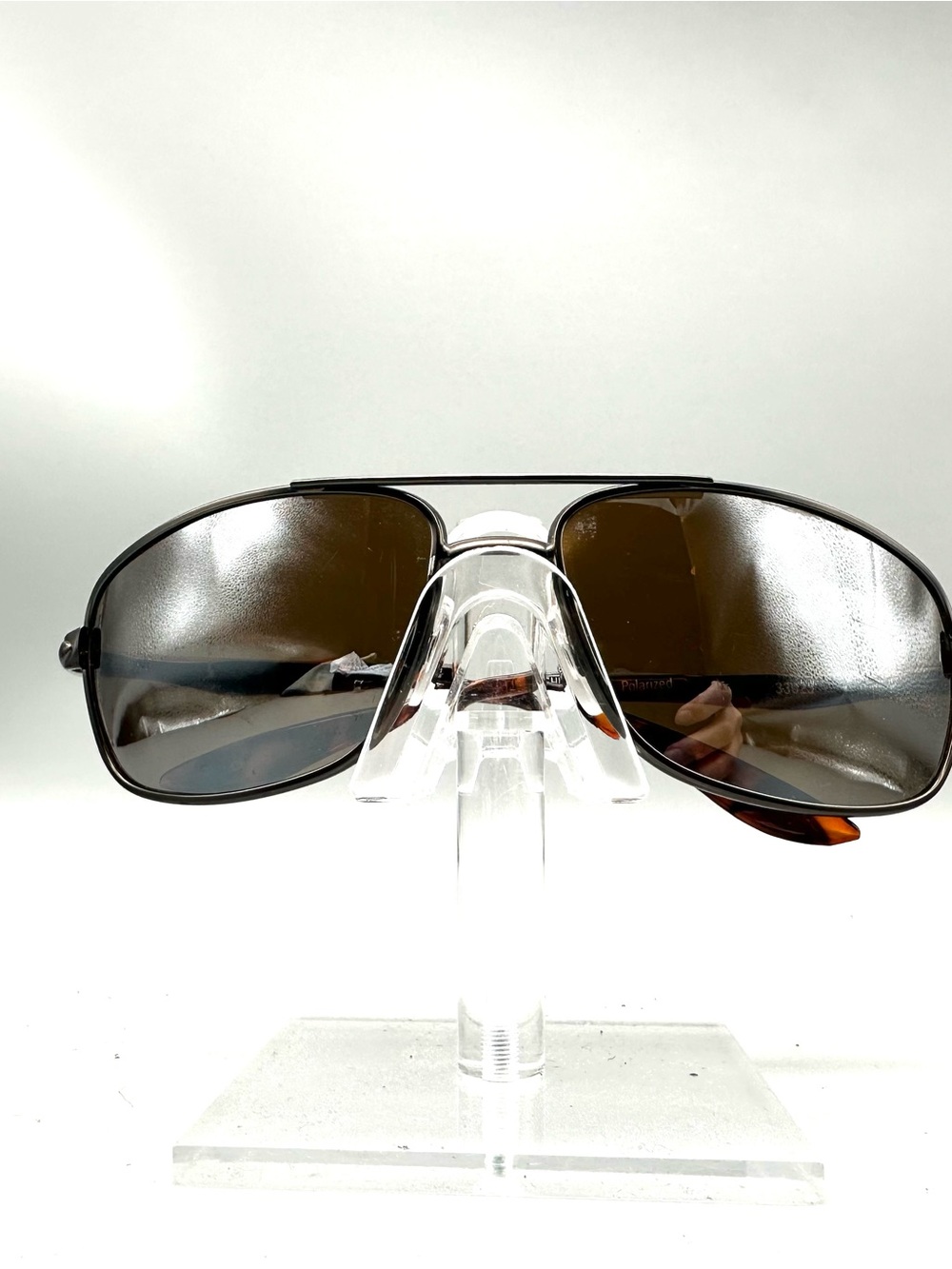 Shakespeare Polarized Sunglasses Mens Gunmetal Tortoise Aviator S00986SHK00A
